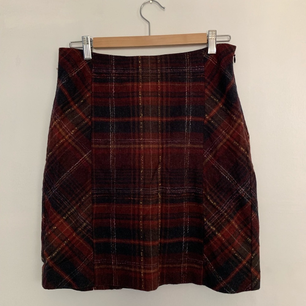 Plaid J Jill Fall Autumn Pencil Skirt
